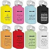 Ecation 72 Pcs Lipstick Holder Bulk Lipstick Holder Keychain Thank You Inspirational Lip Gloss Pouch Portable(Bright Colors)