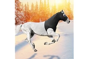 Hilltown Waterproof Horse Neck Cover - Winter Blanket for Horses, UV Protection, Anti-Fly Slinky, Breathable Fabric for Outdoor Use