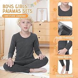 Zando Girls Thermal Underwear Set for Kids 2T-3T