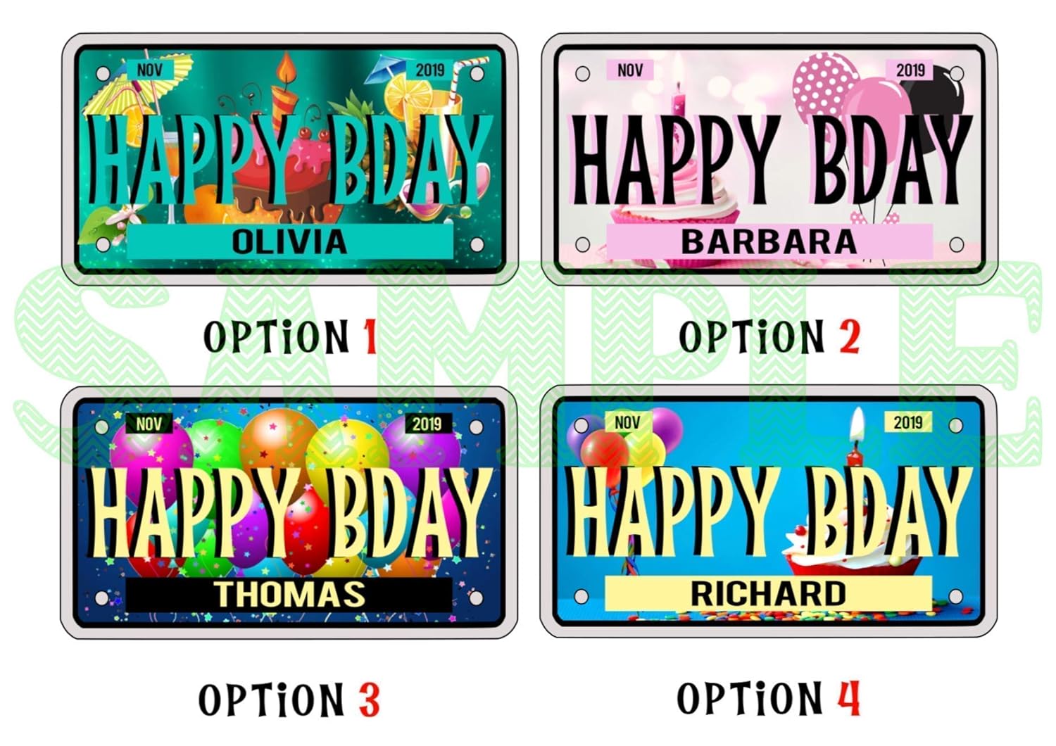 Personalized Birthday License Plate for Disney