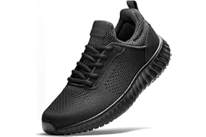 Bruno Marc Men's Non Slip Work Shoes Walking Zapatos Trabajo Black & Lightweight Sneakers Food Service Chef Kitchen Restaurant