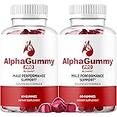 (2 Pack) Alpha Gummy Pro for Men - Official Supplement Support, Premium AlphaGummy Pro Advanced Formula Performances & Energy, Alpha Gummy Pro Reviews, 120 Gummies for 2 Months