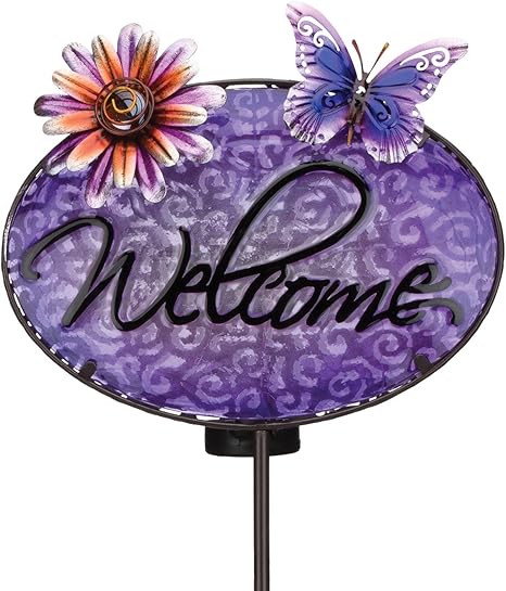 Amazon Com Regal Art Gift 11643 Welcome Stake Solar Light