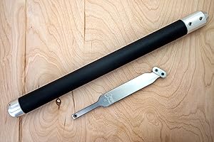Simple Woodturning Tools Simple Scraper II carbide tipped turning and finishing tool for steep and straight inside walls & bottoms, USA Made (with 17" Handle and Oval Cutter)