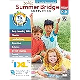 Summer Bridge Activities Preschool to Kindergarten Workbook, Activity Book Ages 4-6 with Math, Phonics, Handwriting Practice, Fitness, Flash Cards, Stickers, and More