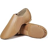 Dynadans PU Leather Jazz Shoe Slip On Dance Shoes with Arch Insert for Girls and Boys (Toddler/Little Kid/Big Kid)