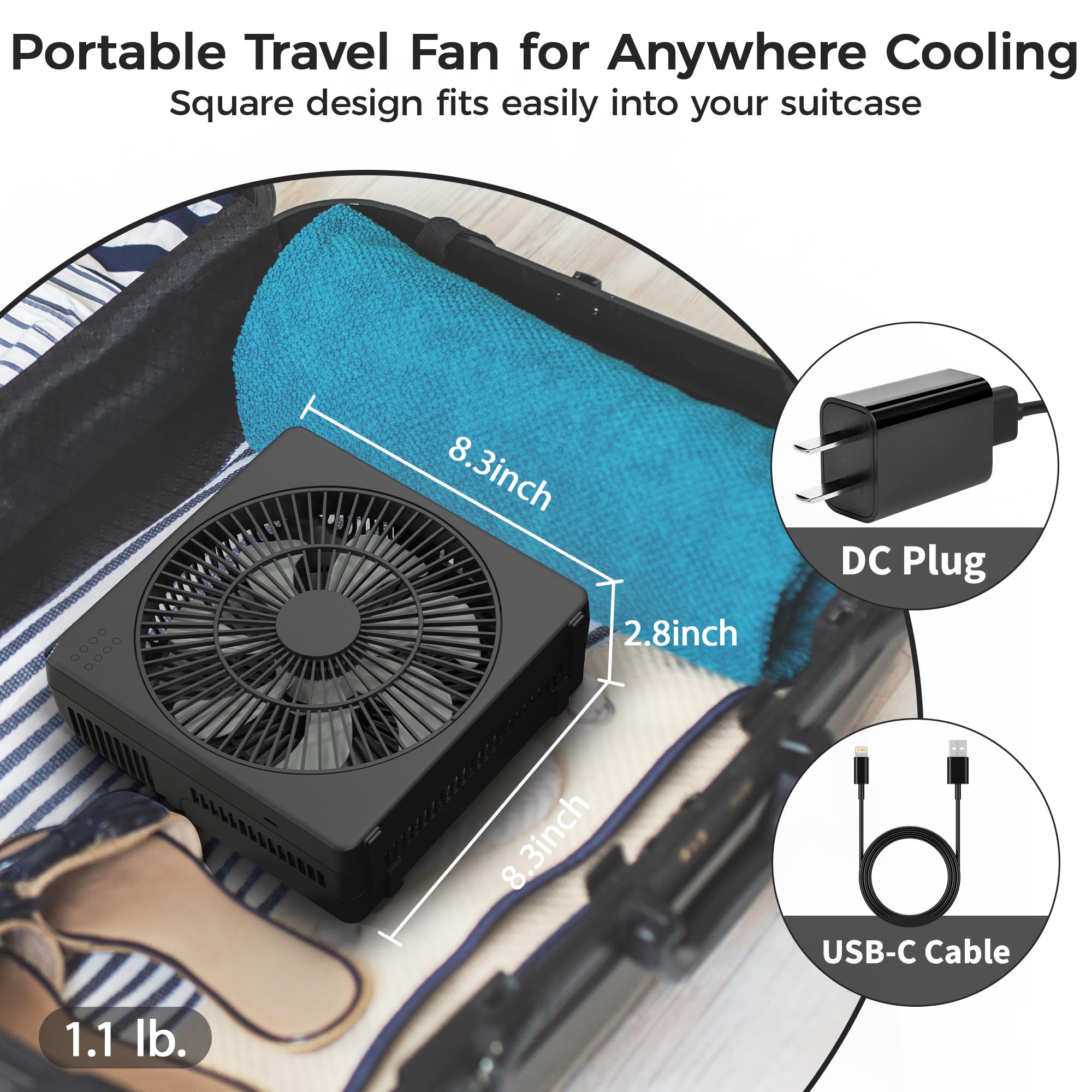 KITWLEMEN Table Fan - 8