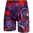 PSD Men's Marvel Print Boxer Briefs - 7 Inch Inseam Breathable and Supportive Men's Underwear with Moisture-Wicking Fabric
