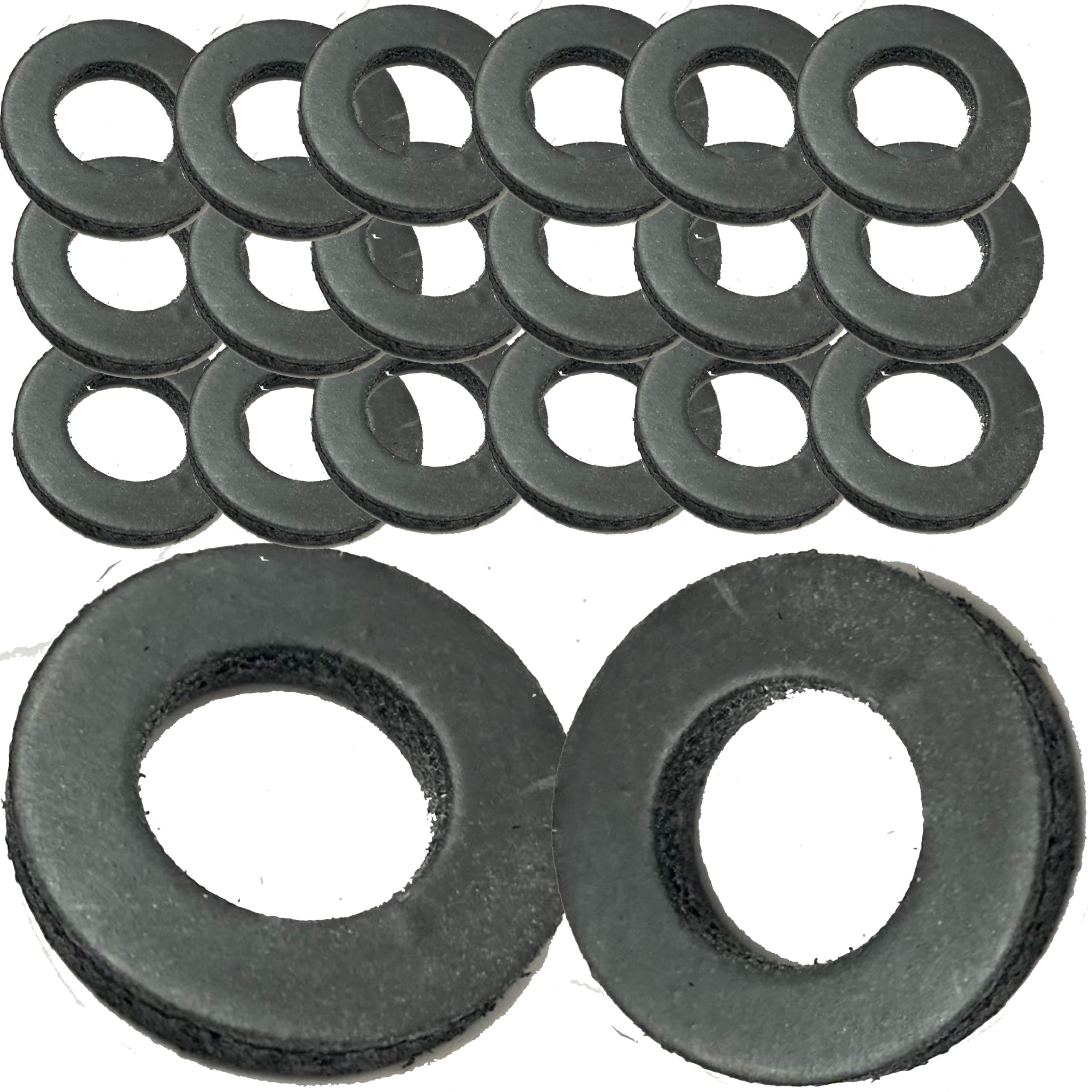 M5 Black Rubber Washers DIN 125 (Pack of 20) From A Washers size: 5.3 mm Inside Diameter x 10mm Outside Diameter x 1mm Thickness