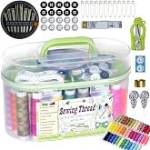 40 Spools of Sewing Thread,Gift Box Portable Basic Sewing Repair Kits (Green)
