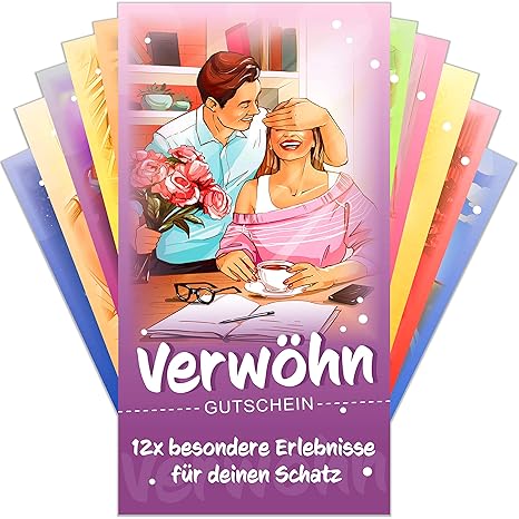 Verwöhngutscheine von VULAVA + Gratis Online-Handbuch mit 100 Verwöhnideen – die einzigartigen Liebesgutscheine mit 12 romant