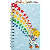Silver Buffalo Rainbow Brite Spiral Tabbed Notebook Featuring Twink, Starlite, Rainbow Brite, Puppy Brite, and Shy Violet, 8" x 5"