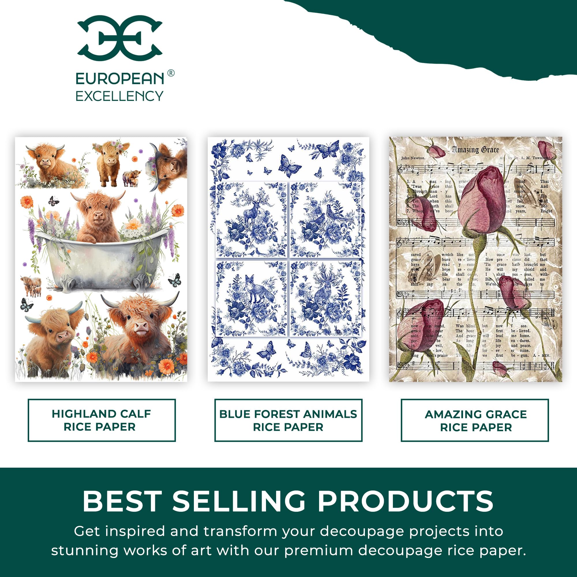 Mua Printable Rice Paper Sheets I Decoupage Paper for Inkjet and Laser ...