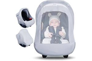 Metplus 2-in-1 Baby Car Seat Canopy, Multi Use Privacy Sun Shade, Protect Baby's Safety with Style, Infant Carrier Covers for Boys & Girls