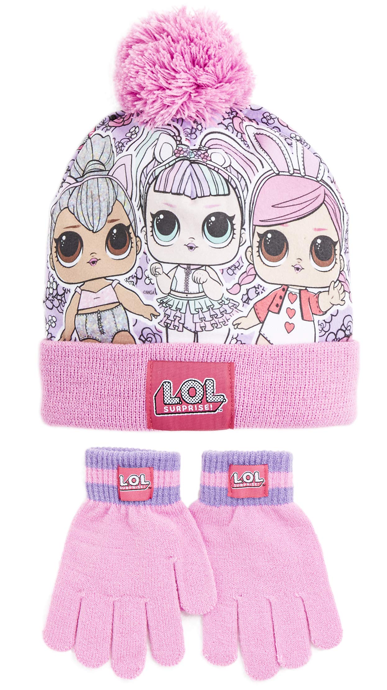 unicorn hat scarf and gloves set
