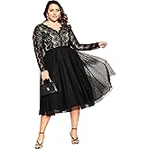 City Chic Women's Plus Size Cocktail Dress - Rare Beauty