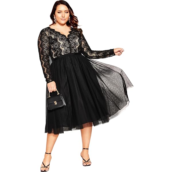 Amazon.com: City Chic Women's Apparel Women's Plus Size Dress LACE Whisper  FF, DEEP Blush, 20 : Clothing, Shoes & Jewelry