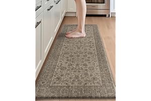 DEXI Kitchen Mats for Floor Anti Fatigue, 23x59 Long Runner Rug with Non Slip Back, Cushioned Foam Waterproof Standing Desk B