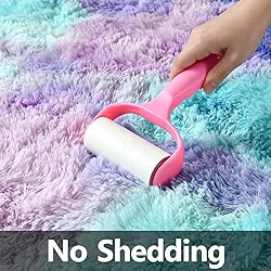 Deerhoo Large Shag Area Rugs 6 x 9, Tie-Dyed Plush