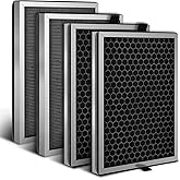 (4 Pack) JF260 Replacement HEPA Filters for Jafanda JF260, JF260S Smart Air Purifier, 3-in-1 Pre-Filter, H13 True HEPA and Activated Carbon Filtration, Filter Kit, Accessories Kit