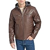 Levi's Men Faux Leather Racer Jacket