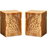 JUSIZA - Aleppo Soap &ndash; 20% Laurel Oil, 80% Olive Oil &ndash; 2 Bars (7 oz each) &ndash; Traditional Handmade Natural Vegan