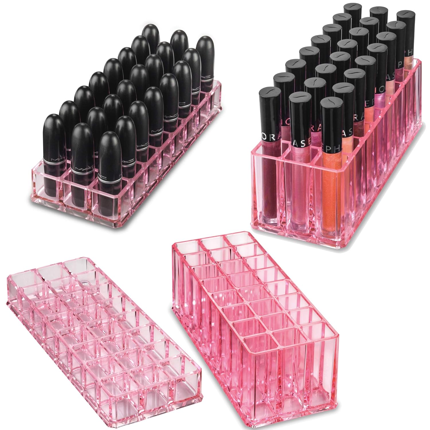 byAlegory Acrylic Lipstick & Acrylic Lip Gloss Organizer