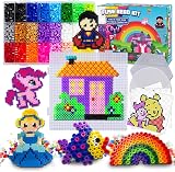 FunzBo Fuse Beads Craft Kit 5500Pcs 21 Colors Melty Fusion 5mm Beads