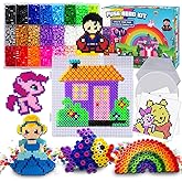 FUNZBO 5500 5mm Fuse Beads Kit - 24 Colors | 111 Patterns, Arts and Crafts for Girls and Boys, Kids Toys Set, Gifts for Kids, Teens and Adults Age 5+ Years Old
