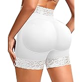 DERCA Padded Underwear for Women Butt Lifting Shapewear Booty Pads Hip Enhancer Lace Boyshorts