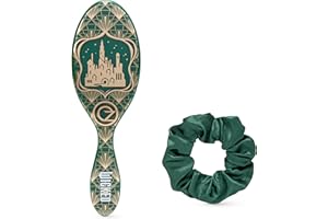 Wet Brush Original Detangler Hair Brush Emerald City (Wicked) Kit - Ultra-Soft IntelliFlex Bristles - Detangling Brush Glides Through Tangles For All Hair Types (Wet & Dry) - 1 Brush & 1 Scrunchie