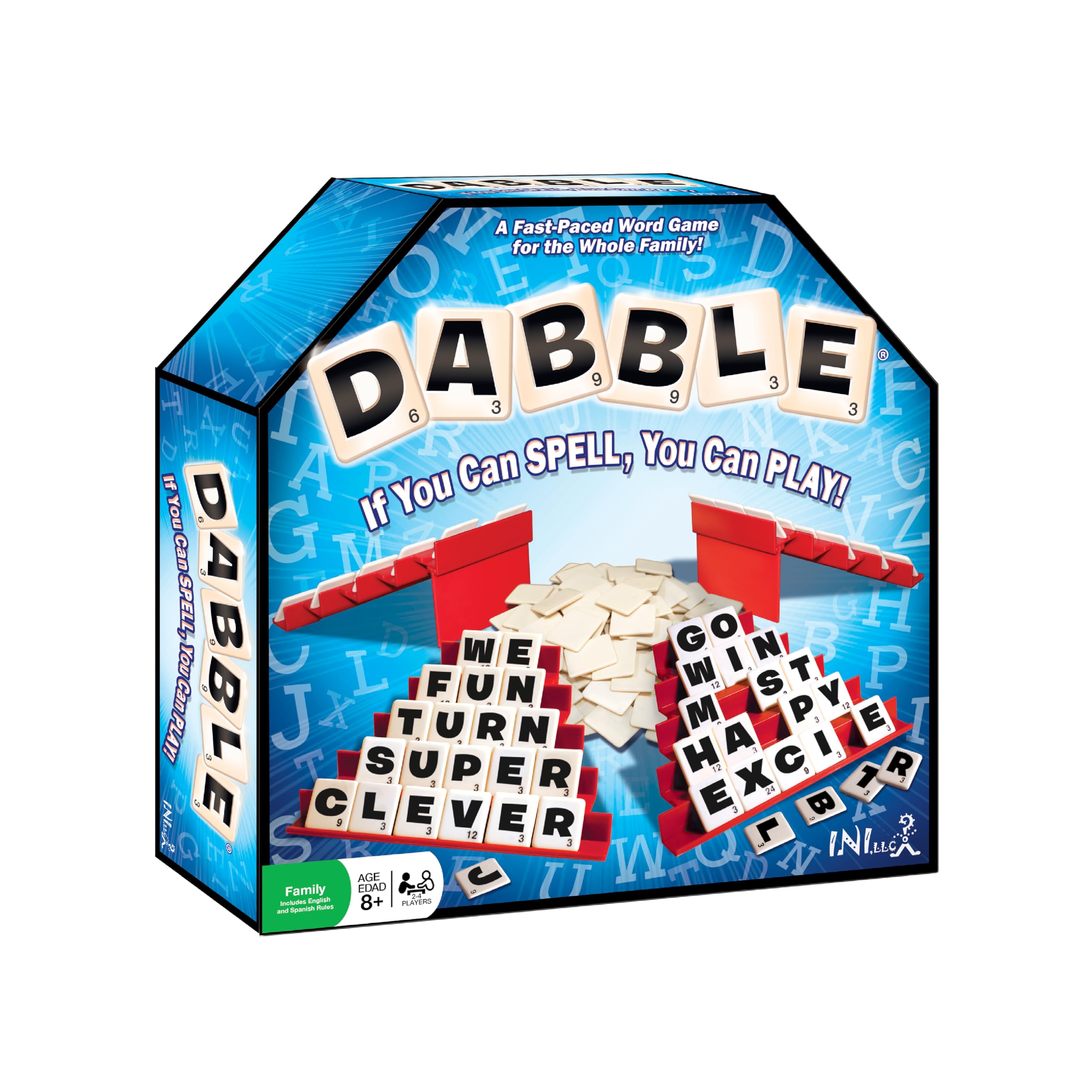 Dabble® Word Game | Fast-Paced Family Board Game | Enhances Spelling and Vocabulary for All Ages | Spell The First Five Words | Award-Winning and Educational Learning Game | Great Game for All Ages Image