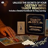 SOL 78pcs Tarot Card Deck and Guide Book for Beginners and Pros view 4