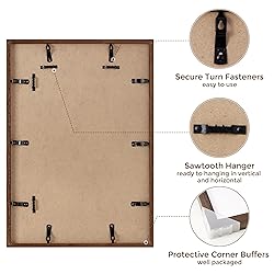 14x20 Picture Frame, Solid Oak Wooden 14"x20" Photo