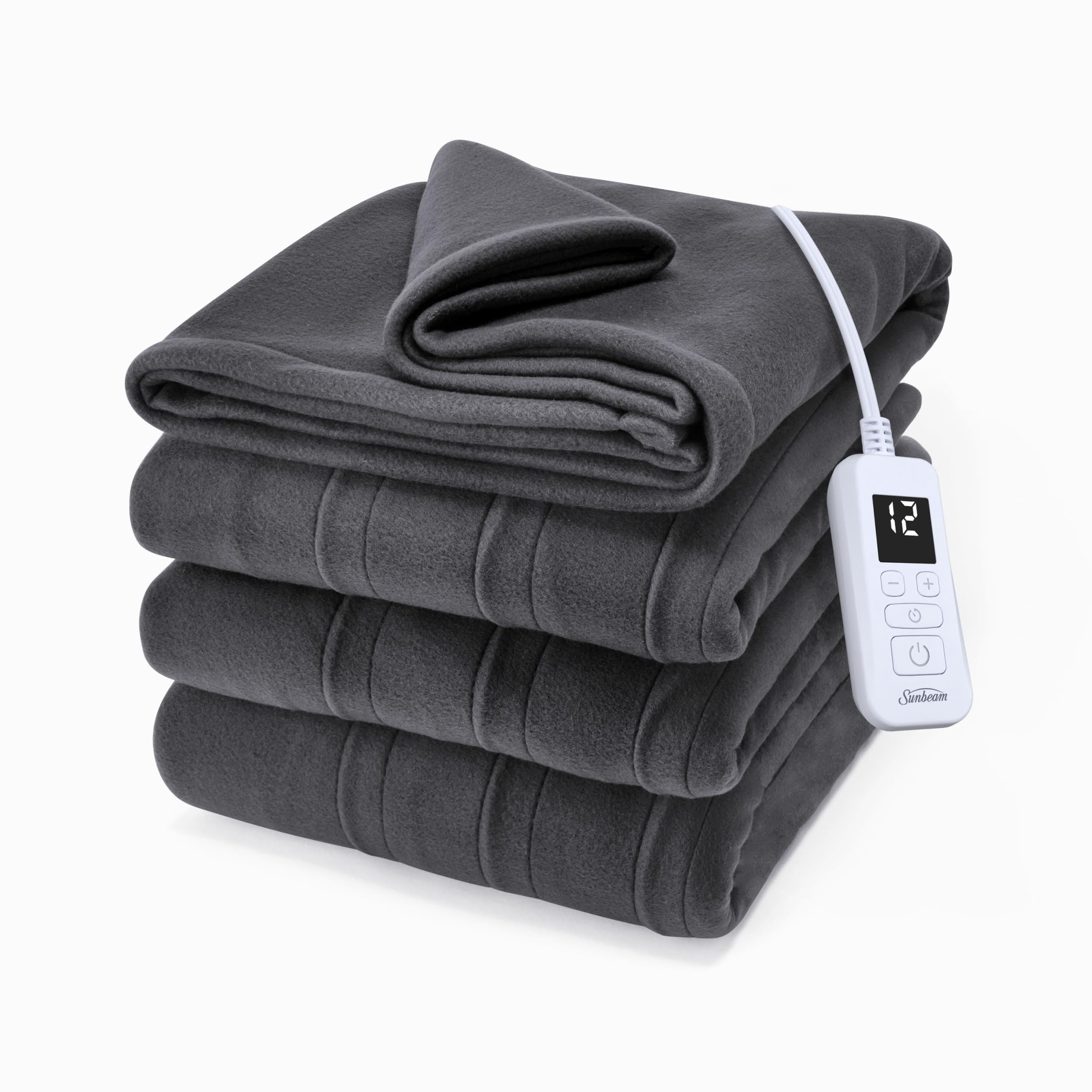 Photo 1 of **MISSING PLUG**
Sunbeam Royal Ultra Fleece Heated Electric Blanket Full Size, 84" x 72", 12 Heat Settings, 12-Hour Selectable Auto Shut-Off, Fast Heating, Machine Washable, Warm and Cozy, Iron