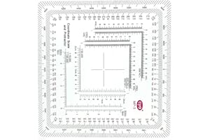 MEELYHOME Military MGRS Coordinate Scale Map Reading And Land Navigation Topographical Map Scale Protractors Scale Ruler