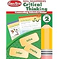 Evan-Moor Skill Sharpeners Critical Thinking, Grade 2 Workbook, Problem Solving Skills, Fun Activities, Higher-Order, Open-Ended Questions and Challenges, Science, Math, Social Studies, Language Arts