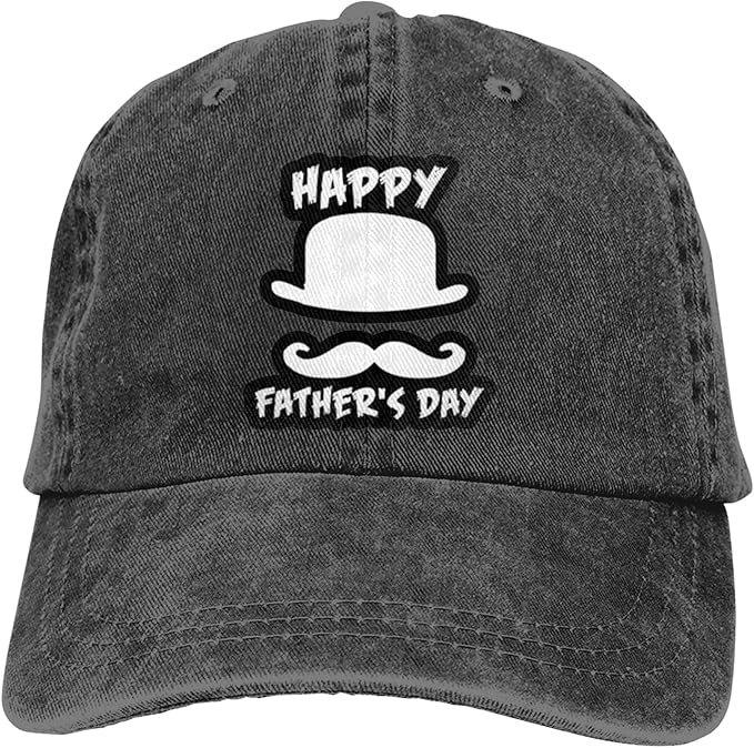 Happy Father's Day Hat, Adjustable Baseball Cap Dad Hat Black at Amazon