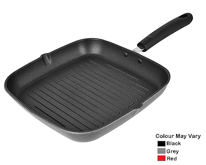 Nirlon Non-Stick Aluminium Grill Pan, Black