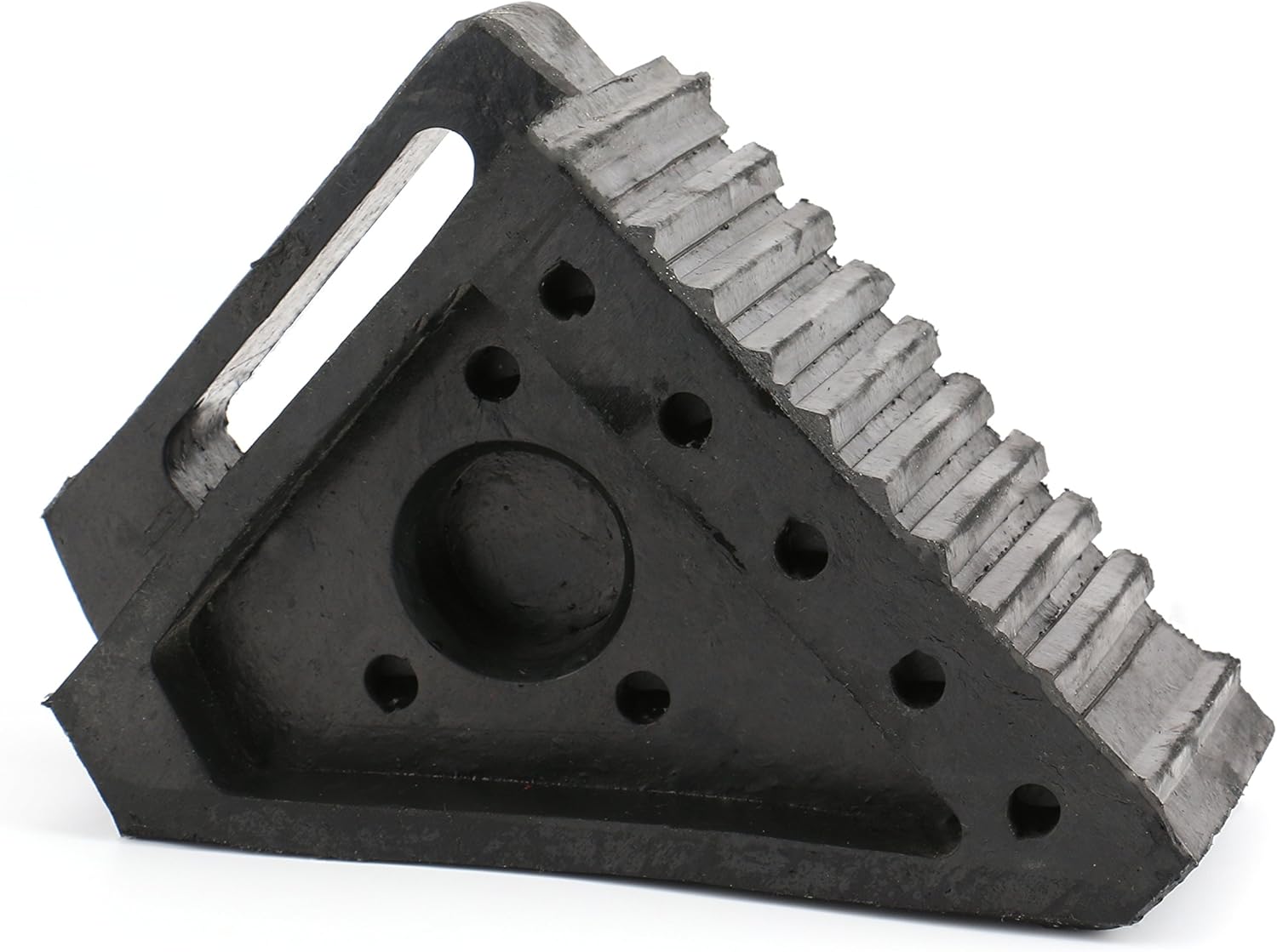 Fasmov Solid Rubber Heavy Duty Wheel Chock -2 Pack: Automotive