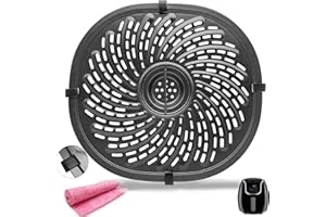 HQT Air Fryer Grill Plate for PowerXL Gowise 7QT Air Fryers, Professional Air Fryer Crisper Plate, Air Fryer Grill Pan, Air Fryer Rack Replacement Parts, Non-stick, Dishwasher Safe