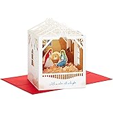 Hallmark Paper Wonder Displayable Religious Pop Up Christmas Card (Nativity Scene)