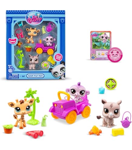 Amazon.com: BANDAI Littlest Pet Shop, Set of 3 Pets LPS City Vibe