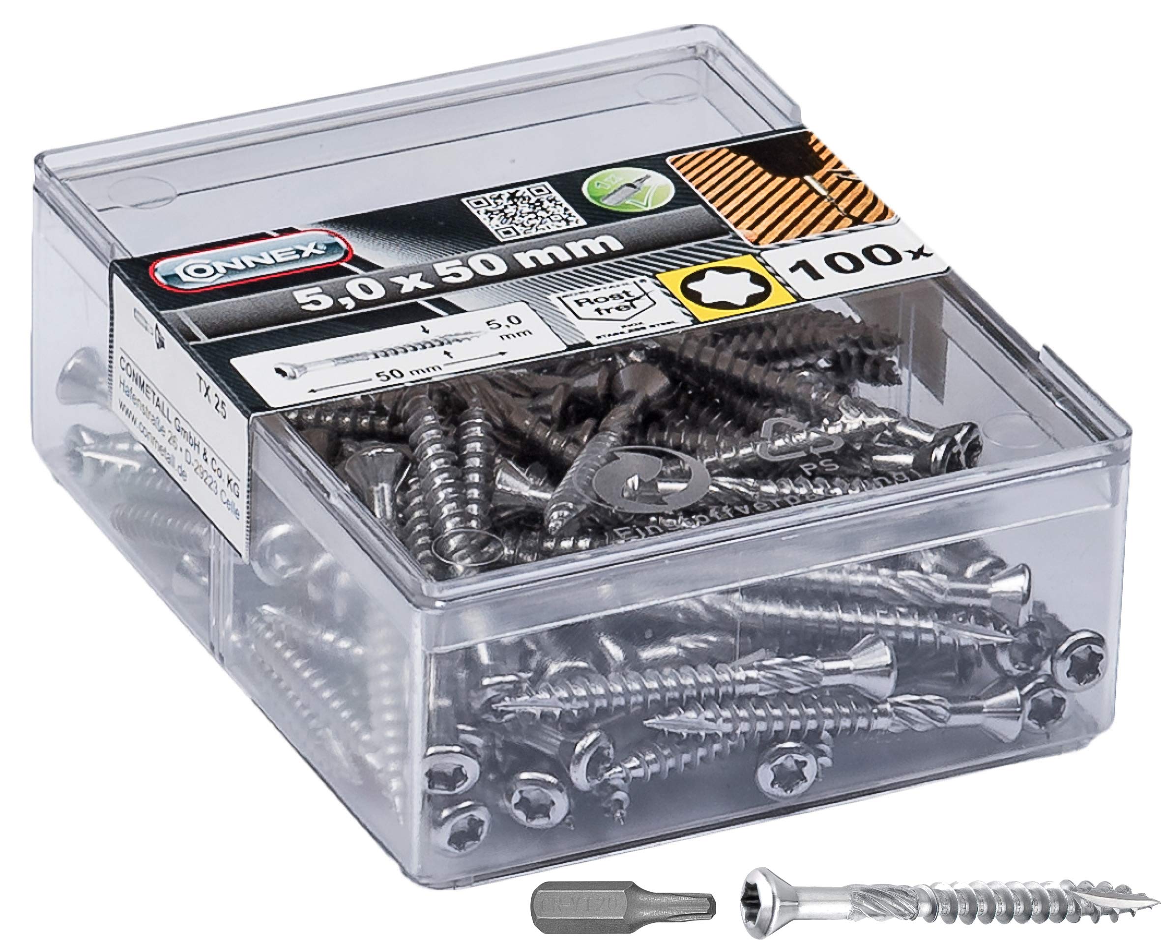 EXPRESS DK3230002 TX x 5 x 50mm Rust-Free Terrace Screw