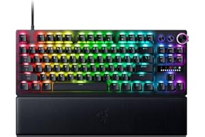 Razer Huntsman V3 Pro TKL 8KHz Esports Gaming Keyboard: Analog Optical Switches Gen 2-8000 Hz Polling - Razer Snap Tap - Rapi
