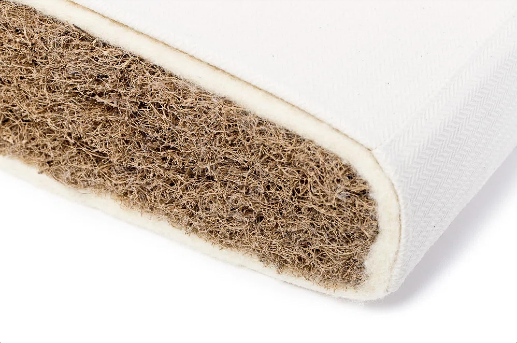 Mokee Natural Baby Cot Mattress, Breathable Mattress For Babies, Coconut Fibre and Natural Wool, Hypoallergenic Cot Bed Mattress (140 x 70)