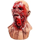 LEKA NEIL Horror Vampire Demon Mask - Realistic Zombie Mask - One Size Fits Most - Ages 14+ - Blue