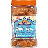 Rani Pesi Gur (Jaggery) Indian Unrefined Raw Cane Sugar 35oz (2.2lbs) 1kg PET Jar ~ Gluten Friendly | Vegan | NON-GMO | Kosher | No Salt or fillers | Indian Product
