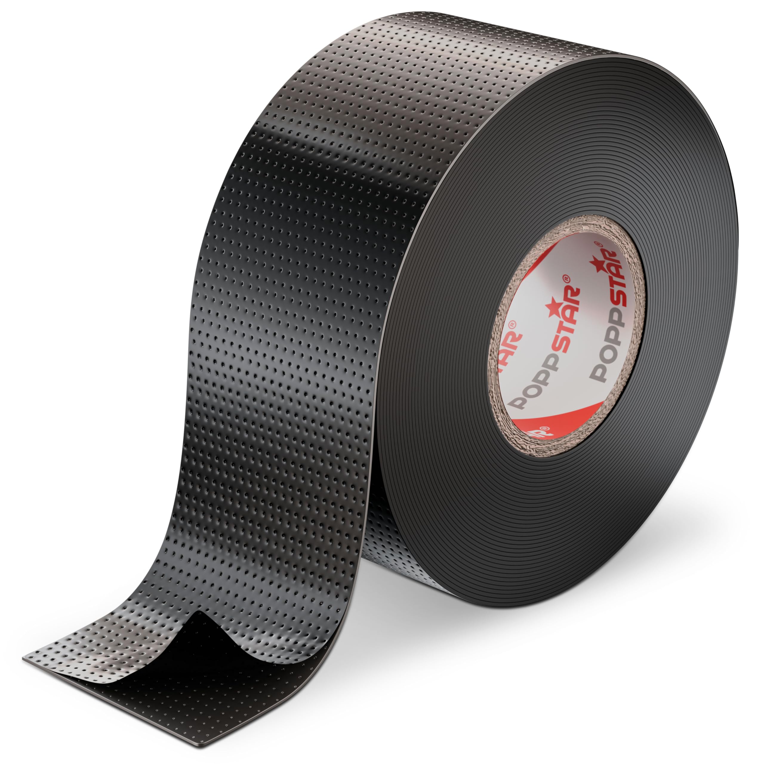 POPPSTAR 1x Self-fusing Universal Insulating Tape, Sealing Tape, LxWxH 10m x 38mm x 0.76mm, Black