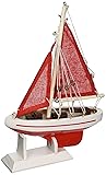 Hampton Nautical Red Sailboat with Red Sails